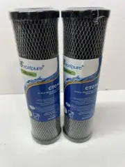 EXCELPURE 1 Micron 10" x 2.5" Whole House CTO Carbon Water Filter Cartridge