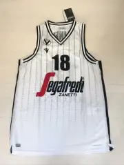 B162 MACRON Basketball Virtus Bologna M20 Vest 18 Belinelli Cup Home 58537974