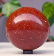 Large 90MM Red Jasper Stone Minerals Metaphysical Sphere Ball