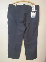 Dickies Work Pants Black 44×32 Relaxed Fit Straight Leg Flat Front #1210