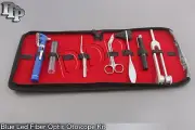 BLUE LED FIBER OPTIC Otoscope Tuning Fork C128 Reflex Hammer Bandage Scissors