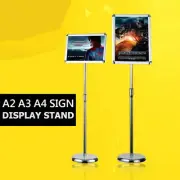 A2 / A3 / A4 Floor Poster Stand Foyer Pedestal Sign Holder Business Menu Display