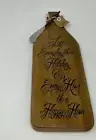 Mud Pie Wood Cheese Board NWT "Live Everyday Like a Holiday..."