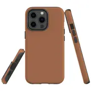 For Apple iPhone 13 Pro Max Case, Armour Back Cover, Brown