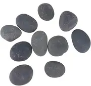 KONTONTY 10pcs Hand Painted Pebbles Stone Polished Rock Garden Doodle Craft Crafts Color DIY Polishing Pebbles