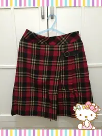 在飛比找Yahoo!奇摩拍賣優惠-超可愛毛料格紋短裙(H&M、ZARA、forever21、U