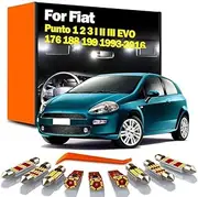 Vehicle Lamp LED Interior Dome Map Light Kit, For Fiat Punto 1 2 3 I II III EVO 176 188 199 1993-2016 Car Led Bulbs