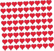 SEWOART 20Pcs Decorative Patches Red Heart Appliques for Clothing Repair DIY Craft Embellishments Cute Heart Patterns for Fashionable Decor and Personalization