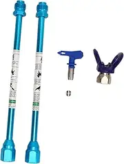 2 PCS Spray Extension Rod, G7/8 14 Stainless Steel Sprayer Tip Extension Pole Replacement, Extension Pole for Home (Blauw)