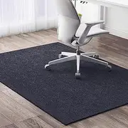 OBLEGY Office Chair Mat for Carpets, 48"x40" Anti-Slip Waterproof Floor Protector Rug for Rolling Chairs, Computer Gaming Chair Mat for Tile Floor, Black(120 * 100CM)