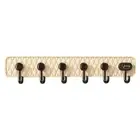 Wall Mount Suction Cup Clothing Hook 6 Hooks Hanging Coat Rack Door