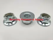 (100) 5/8-11 Nylon Insert Hex Flange Lock nuts / Stop nut / Nyloc 5/8x11