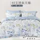 【床寢時光】台灣製天絲TENCEL吸濕排汗透氣床包被套枕套組/鋪棉兩用被套床包組(單人/雙人/加大-薄荷蜜園)