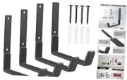 Heavy Duty Utility Hooks, Garage Storage Wall Mount Steel Hooks, Garden Tool