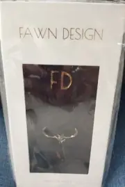 Fawn Design Black Faux Leather Stroller Hooks Straps (ZZ)