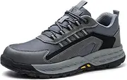 [ZHENSI] Safety Trainers Men, Steel Toe Cap Industrial Sneakers Comfortable Work Shoes Lightweight Soft