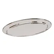 Oval Stainless Steel Serving Platter - 50cm x 35cm
