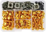 WYJDZSW Fairing Bolts Kit CNC Screws Nut Compatible With CBR600RR CBR900RR CBR929RR CBR1000RR CBR 600RR 900RR 929RR 1000RR 600 F2 F3 F4(Gold)