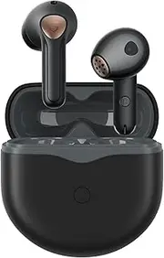 [SoundPEATS] Air4 Wireless Earbuds with Adaptive Active Noise Cancellation, Earphones Bluetooth 5.3, Qualcomm QCC3071 aptX Lossless, 6 Mics for AI-Enhanced Calls, 26H Battery, APP (Black)