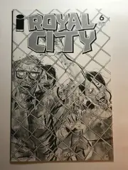 ROYAL CITY #6 NM COVER D - WALKING DEAD BLACK & WHITE VARIANT - IMAGE 2017