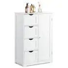 Giantex Bathroom Cabinet Cupboard Dresser Organizer Storage Drawers White/Grey