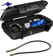 Safe Box, Security Lock Case with 4-Digit Code, Removable Wire Rope, Waterproof