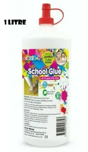 1 Litre PVA Glue All Purpose For Slime Make Craft Non Toxic Washable Scrapbook