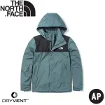 【THE NORTH FACE 男 DV防水可套接外套 AP《灰藍》】4UAU/防風外套/連帽外套/衝鋒衣/風雨衣