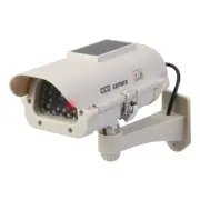 Solar Powered Waterproof Dummy Surveillance Security Camera CCTV LED Light