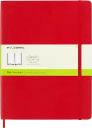 Classic Soft Cover Notebook - Plain - Extra Large - Scarlet Red, (QP623F2)