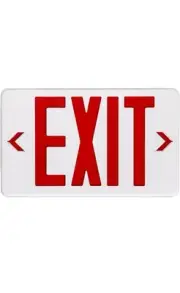 1 Pack GZRUIYANG Red Exit Sign with Emergency Lights, LED Emergency Exit Light
