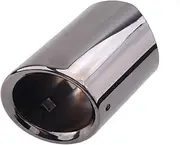 2Pcs Titaniumm Black Exhaust Tip Muffler Compatible For BMW F10 F18 520i 523i 525i 528i F30 316i 318i 320i 328i 330i Stainless Steel
