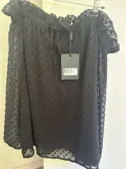Decjuba Laura Dobby Off Shoulder Top - Size M