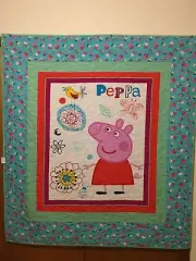 Quilt - Peppa Pig - Australian Hand Crafted Highest Quality Cotton Wool