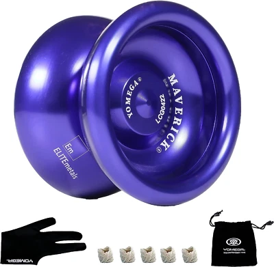 Maverick - Professional Aluminum Metal Yoyo for Kids and Beginners with C Size B