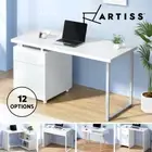 Artiss Corner Computer Desk Office Study Desks Table Drawers Shelves White Black