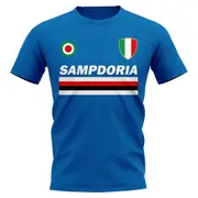 UKSoccerShop Sampdoria Vintage Football T-Shirt (Blue) Medium (38-40 inch)
