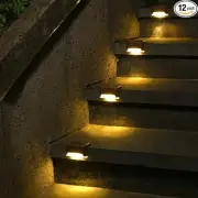 New 16 Pack SOLPEX Solar Deck Lights Outdoor Step Lights Waterproof Led