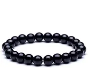 [IBOWZ] Crystal Bracelet Bead Bracelets Crystal Bracelet, 7 Chakra Natural Stone Beads Obsidian Elastic Bangle Jewelry Yoga Energy Inspiration Charm Diffuser Women Bracelet Friend