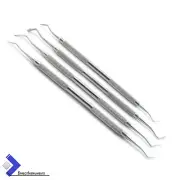 DENTAL HOLLENBACK FRAHM WAX CARVER SET OF 4 AMALGAM PLASTIC FILLING INSTRUMENTS
