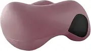 B Baosity Napping Pillow Memory Foam Wedge Pillow for Sleeping Removable Cover Comfortable Contoured Headrest Pillow for Office Travel, Pink