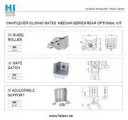 BENINCA HI-MOTIONS CANTILEVER SLIDING GATES SUPPORT ROLLER M REAR OPT KIT 2