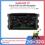 9" Android 11 Stereo Radio GPS Nav Head Unit 2+32G For Benz Smart Fortwo 2006-10