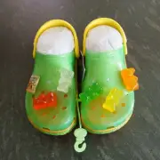 New with Tags CROCS x HARIBO Classic Clog Gold Bears Gummy Bears SIZE 9M/11W