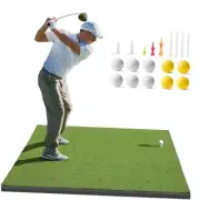 Golf Mat, 5x4ft & 5x5ft Golf Hitting Mats Practice with 10 5'x5' Pro-31mm Thick