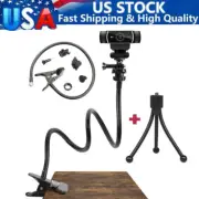 21In Lazy Bracket Mobile Phone Holder Desk Mount Clamp+Mini Tripod Metal Holder