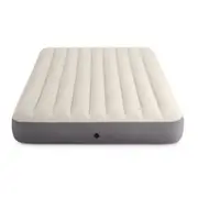 Intex Dura-Beam Deluxe Single High Airbed - Queen Beige