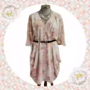 CITY CHIC ☆ WHIMSY ☆ WRAP BUST DRESS ☆ 24 ☆ NWT