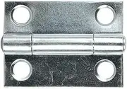 Romak 91915 Zinc Plated Fixed Pin Butt Hinge 20 Pieces Per Box, 35 x 25 x 1.2 mm Size