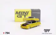 1:64 LINCOLN CAPRI HOT ROD 1954 LIME YELLOW #794 MINI GT